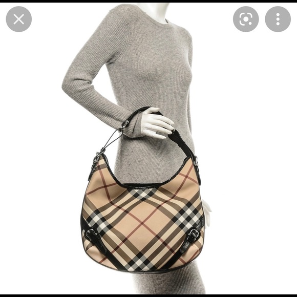 Burberry Brown Supernova Check Hobo bag - Picture 9 of 9